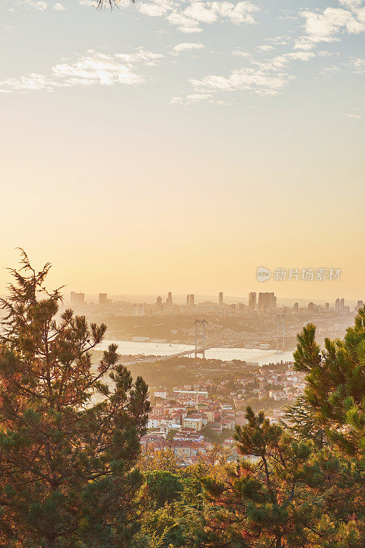 伊斯坦布尔市，从Camlica山- ?aml?ca山